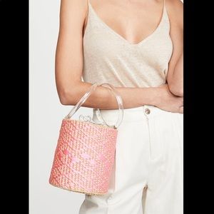 NWT Poolside Bags Mixed Media Bucket